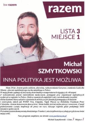 Michał Szmytkowski - kandydat RAZEM