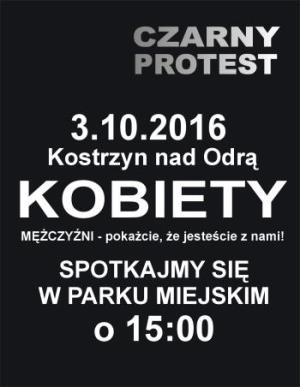 Czarny protest w Kostrzynie